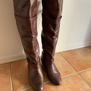 Madden Girl- Zeda Over the Knee Tan Boots